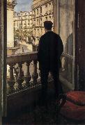 Gustave Caillebotte Young man near ther door France oil painting artist